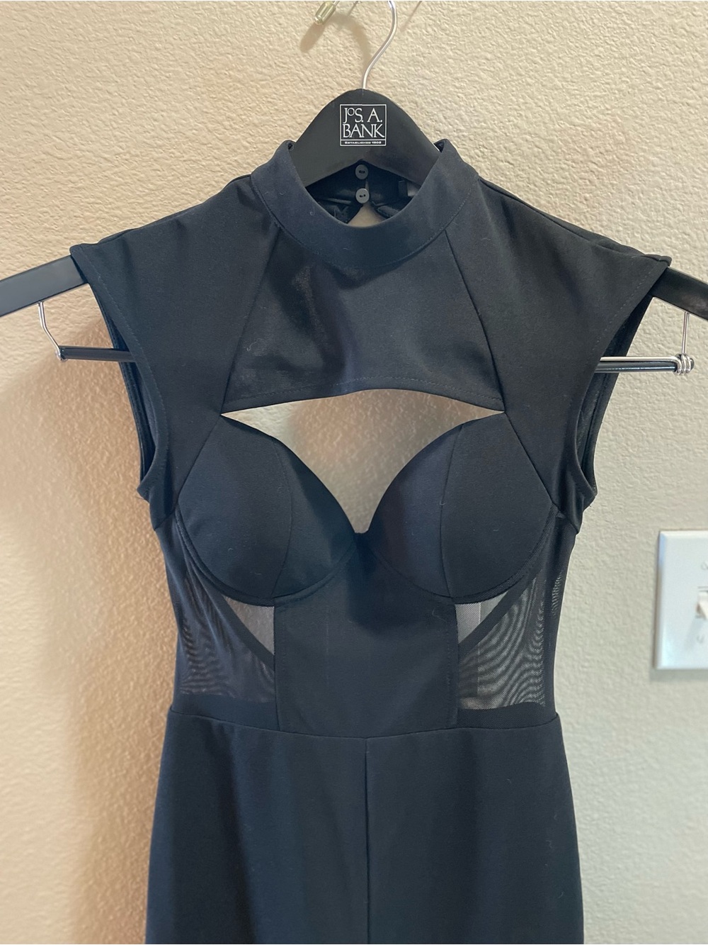 Black Cutout Evening JumpSuit
